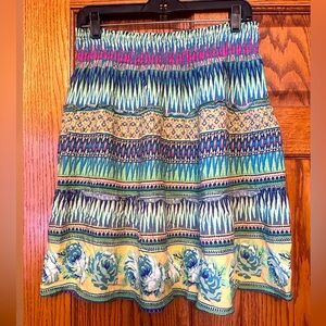 Multicolor Patterned Women's Skirt